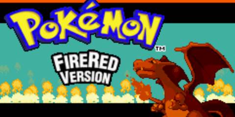 Official title screen of FireRed version.