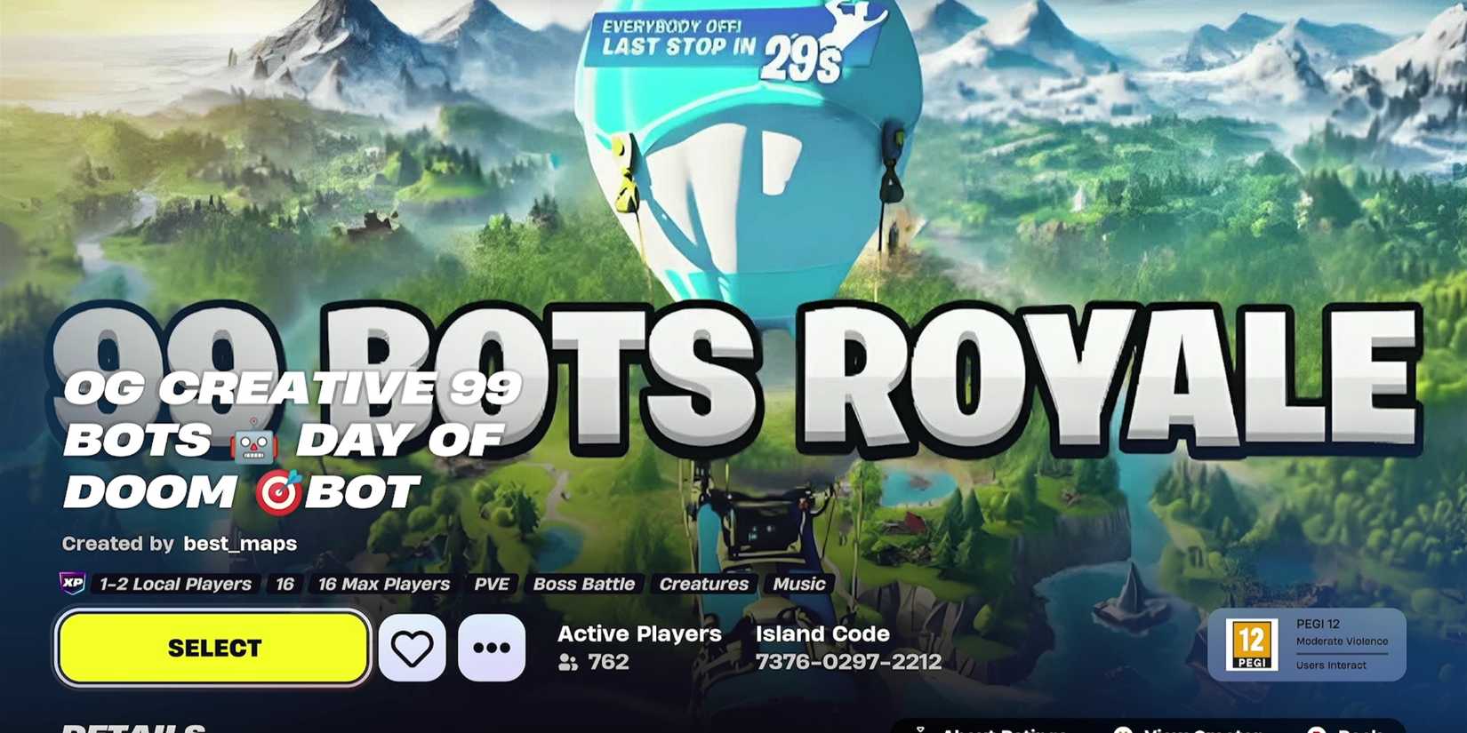 OG Creative 99 Bots Day of Doom Bot fortnite