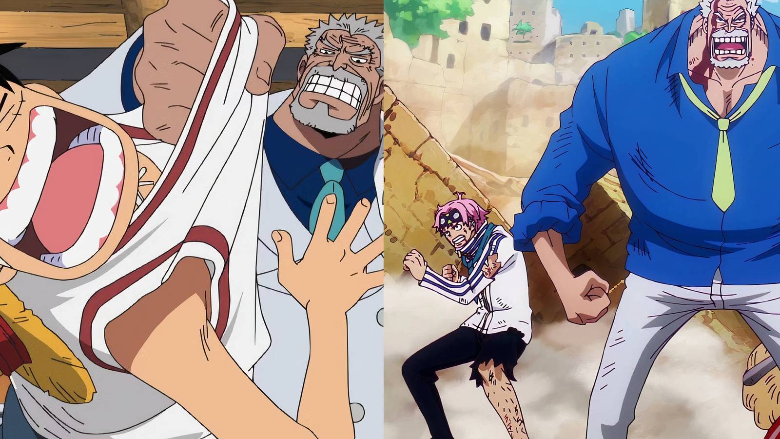 One Piece Garp Luffy Koby