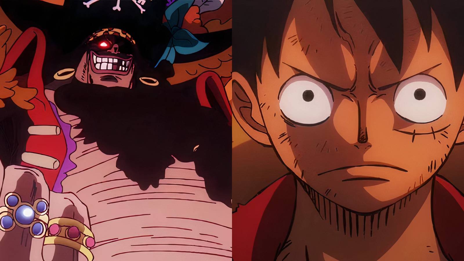 One Piece Luffy Blackbeard Devil