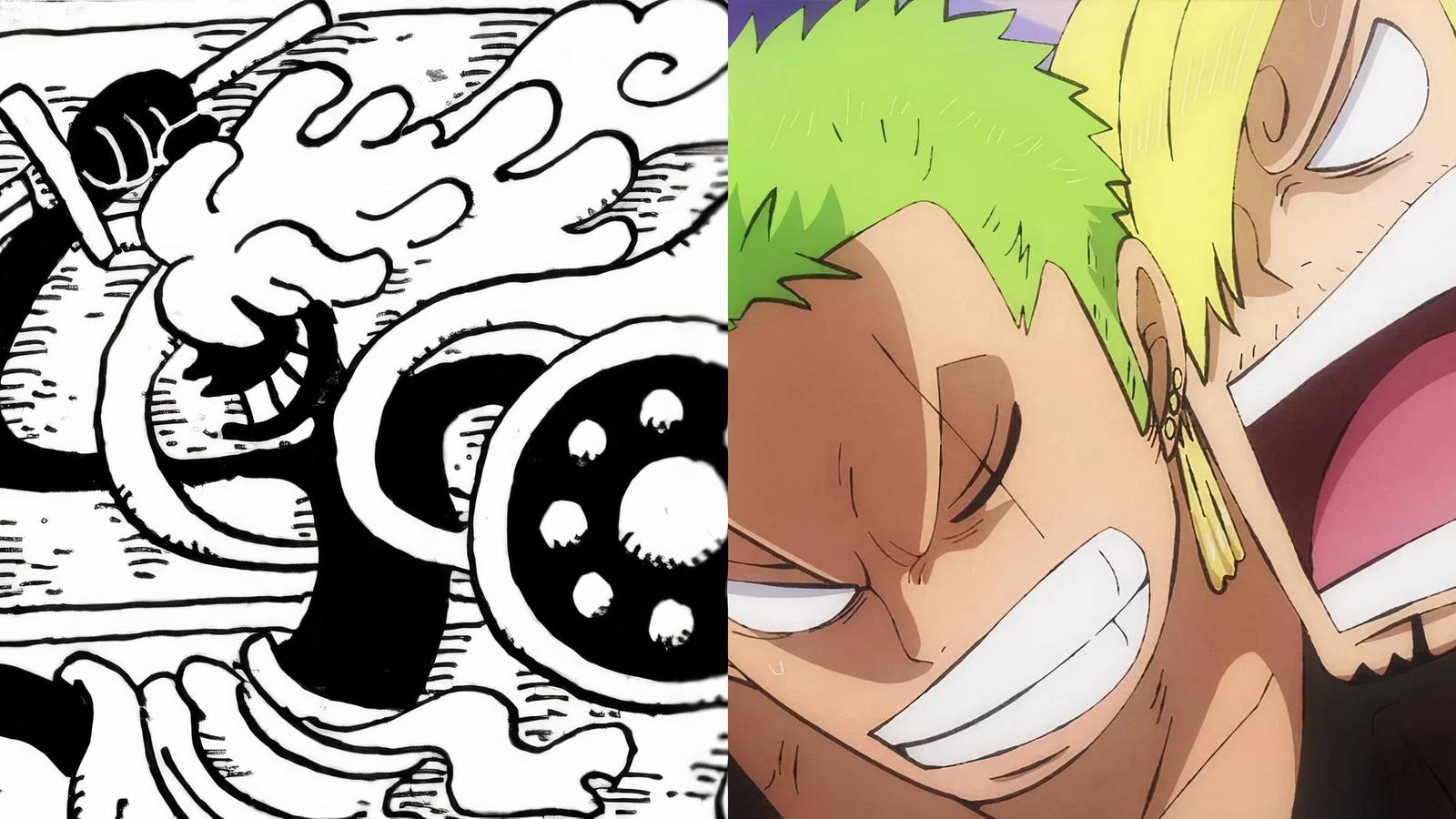 One Piece Nika Zoro Sanji