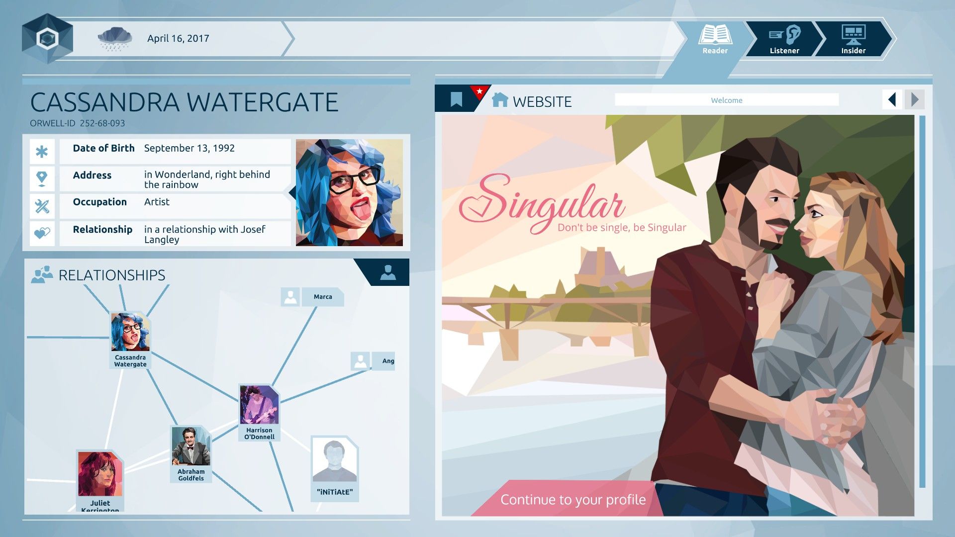 Orwell- Keeping An Eye On You Press Image 3