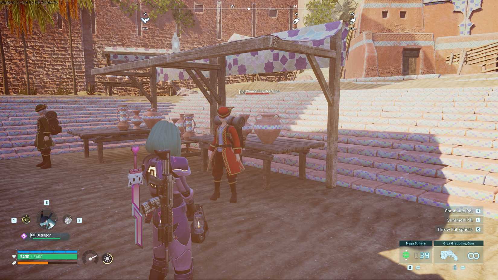 Palworld - Wandering Merchant in Duneshelter