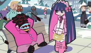 Panty and Stocking with Garterbelt Stocking on date with demon