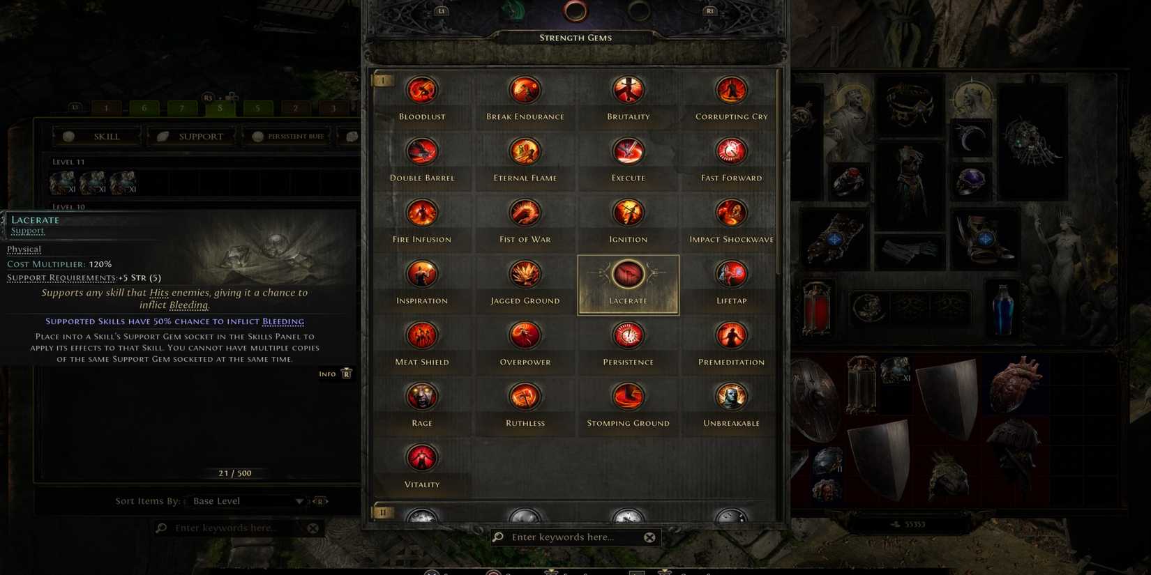 Path of Exile 2 Lacerate