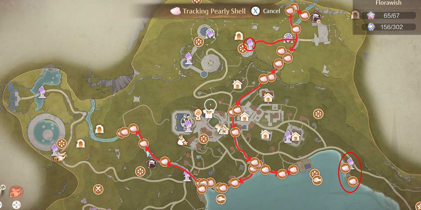 pearly shell location 1 in infinity nikki