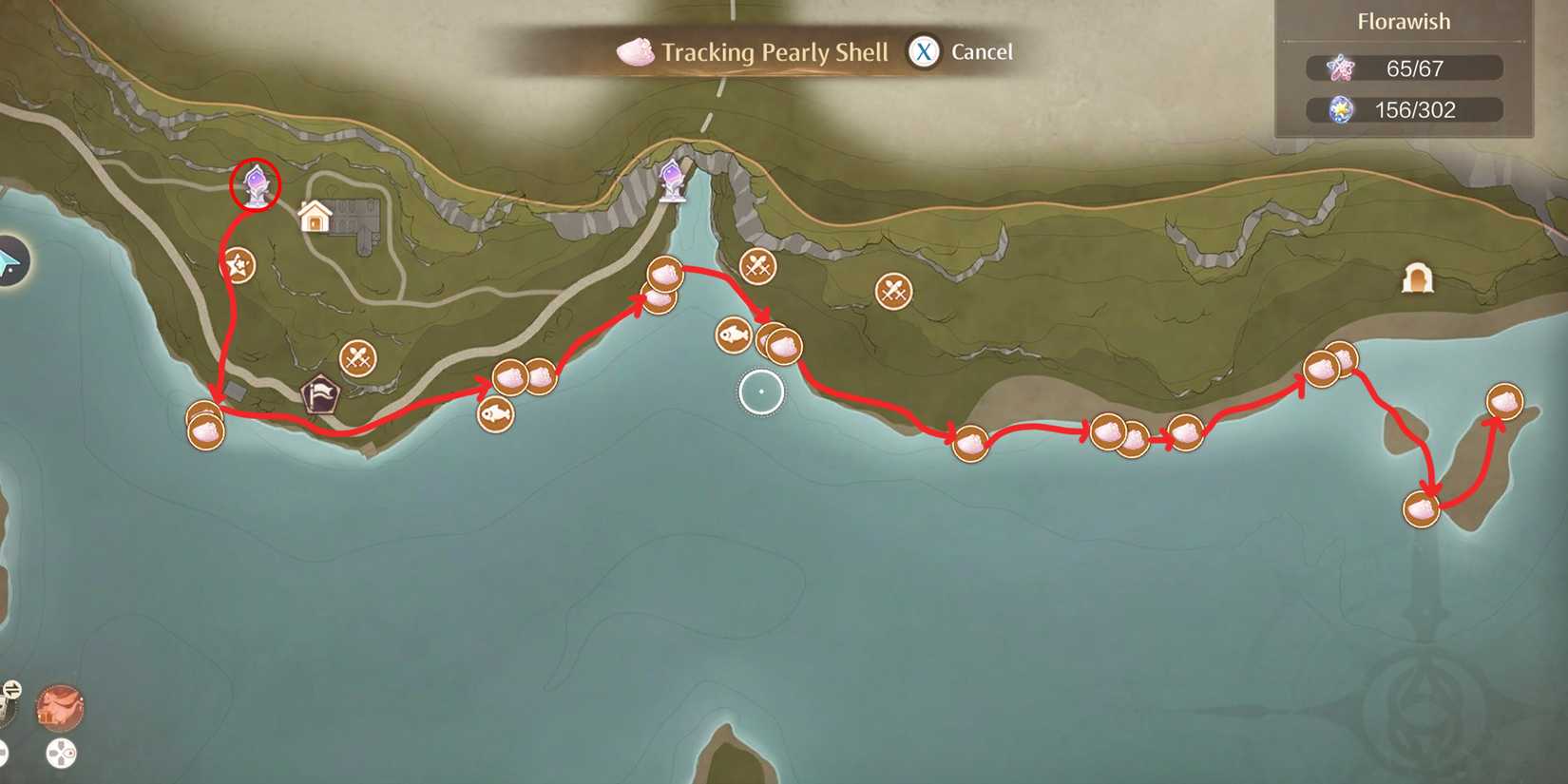 pearly shell location 2 in infinity nikki