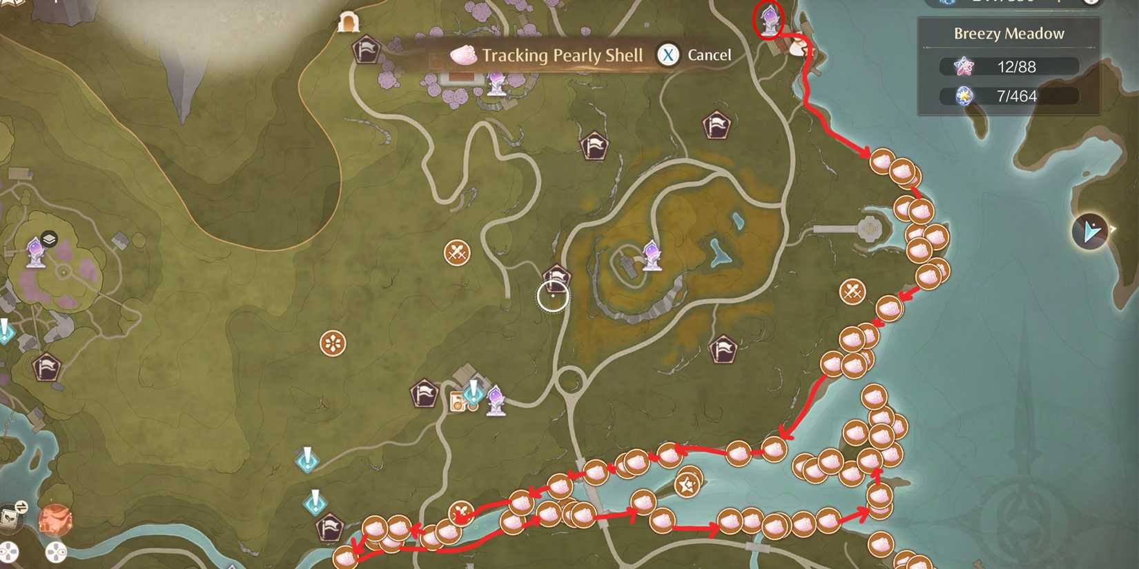 pearly shell location 3 in infinity nikki