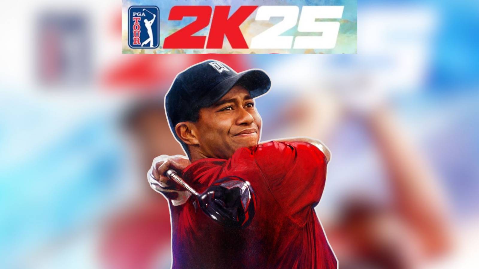 pga tour 2k25 cover artwork revealed with tiger woods