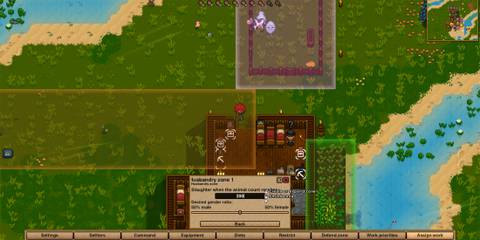 player assigning work zones in necesse