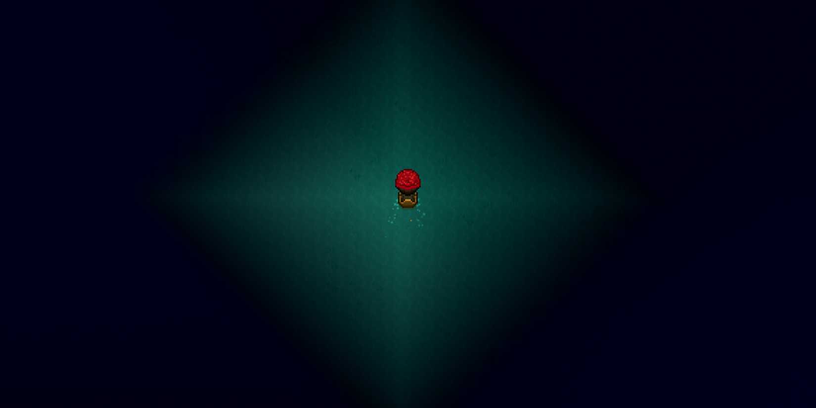 Player Riding a Boat in Necesse