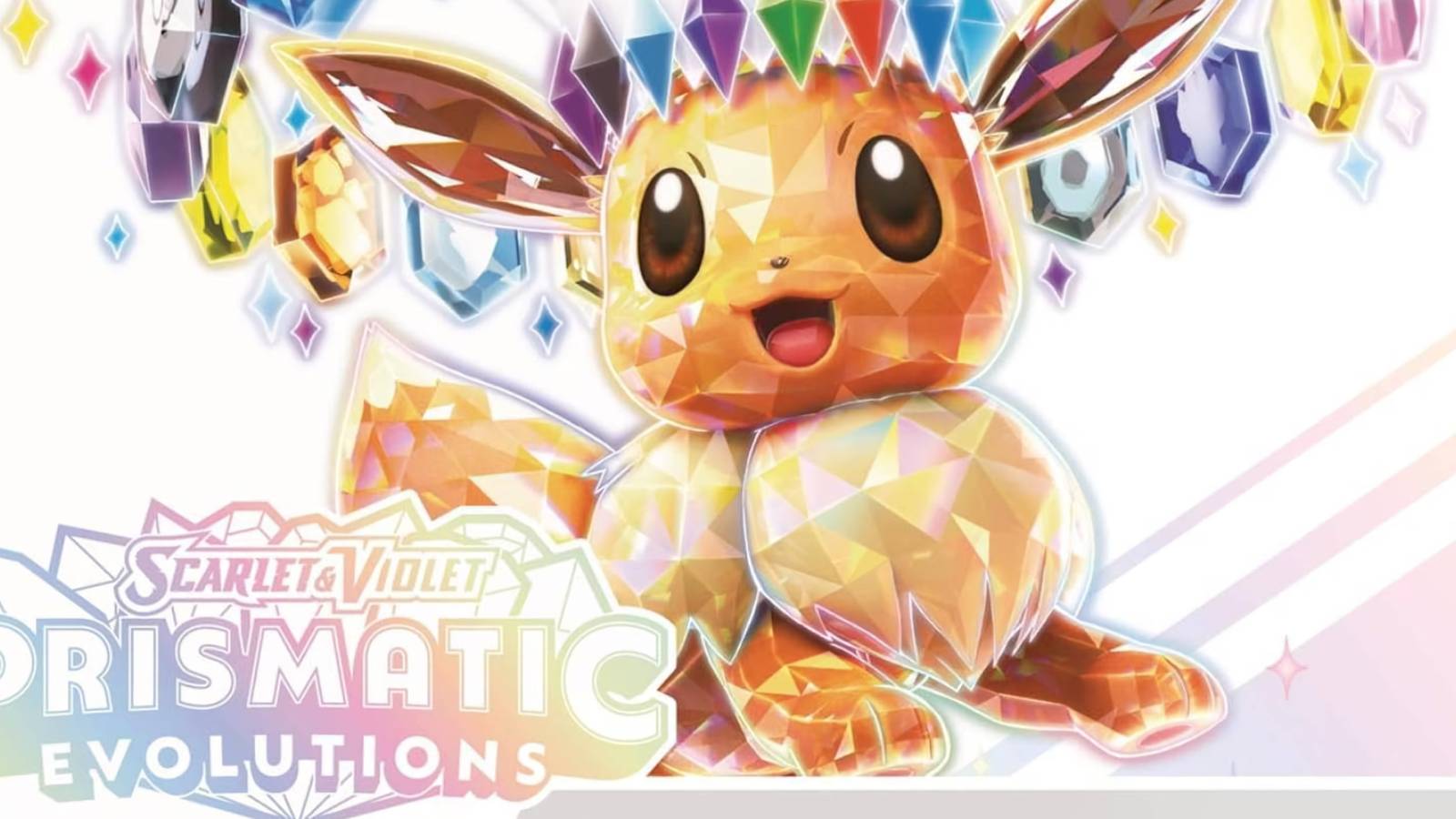 A promotional visual for the Pokemon Trading Card Game's Prismatic Evolutions expansion.