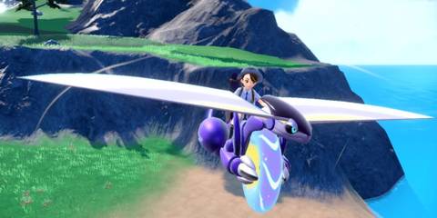 Pokemon Violet Miraidon gliding