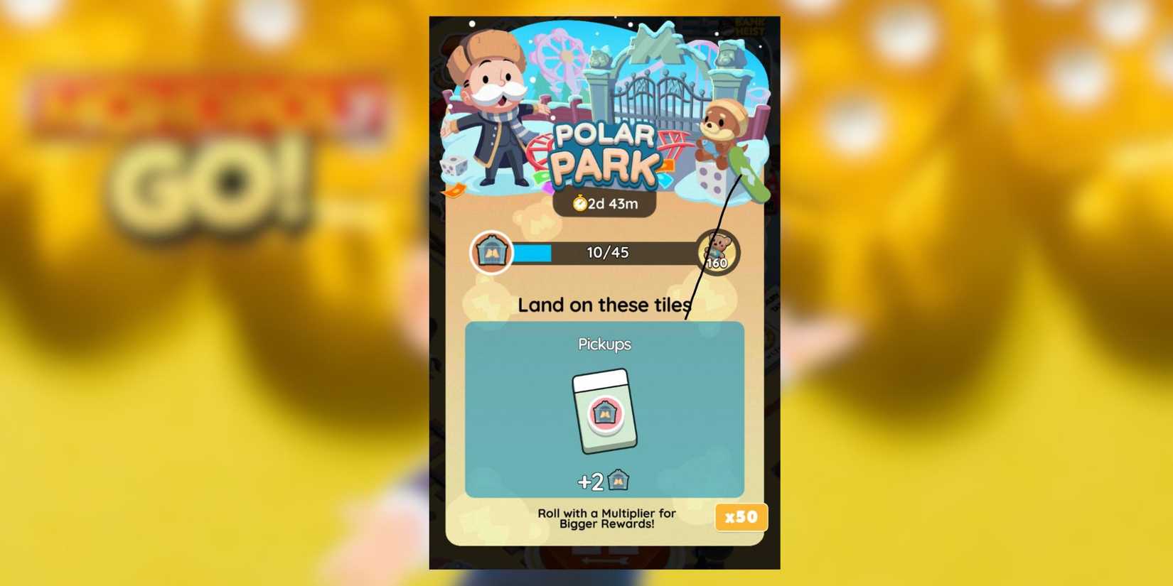 polar park monopoly go