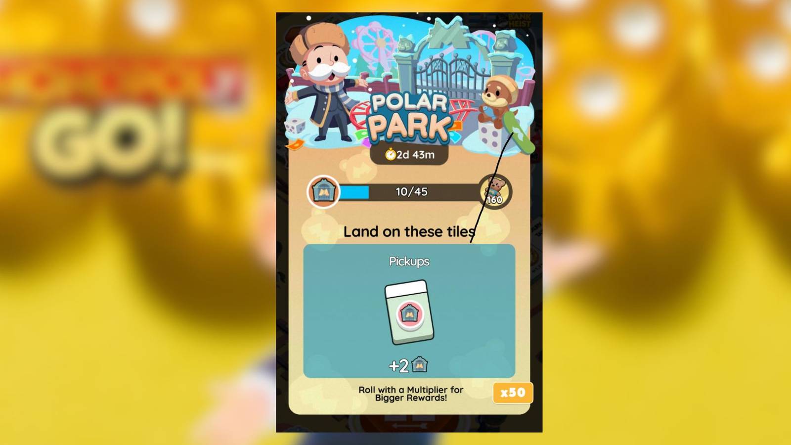 polar park monopoly go