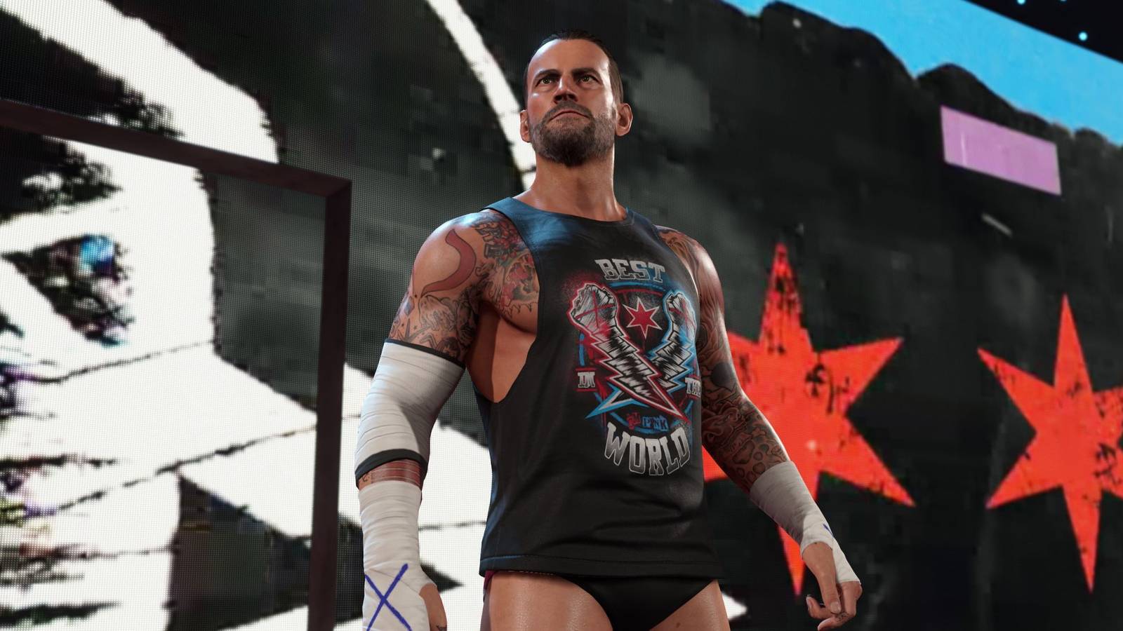 cm punk model in wwe 2k25 first look