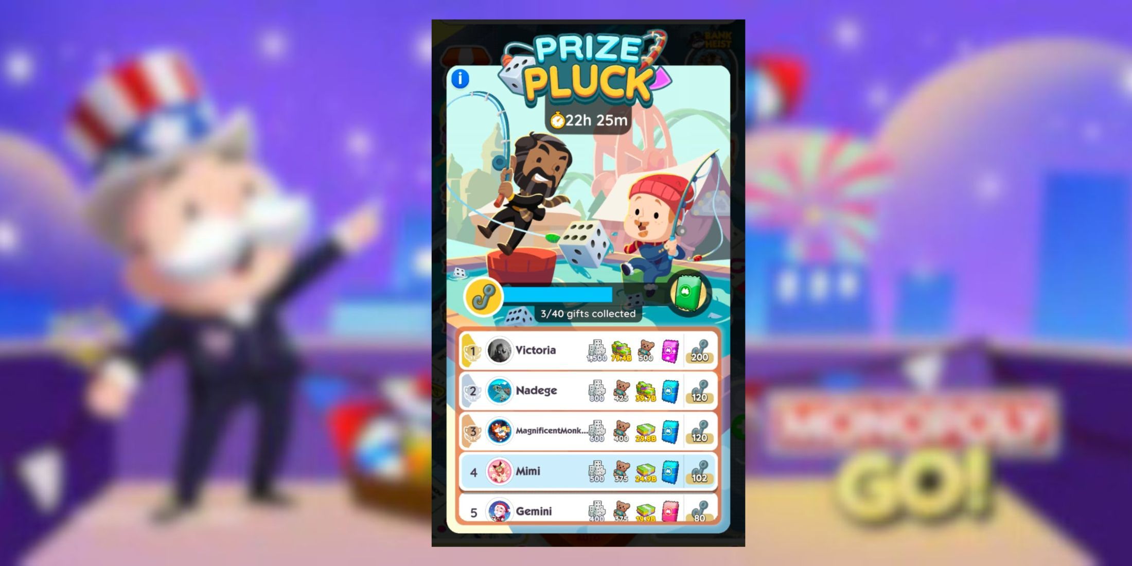 prize pluck monopoly go