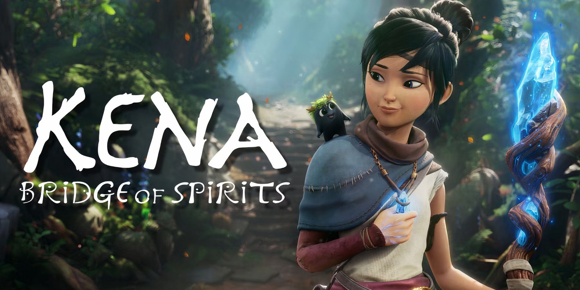 Promo art featuring Kena and the Rot in Kena Bridge Of Spirits