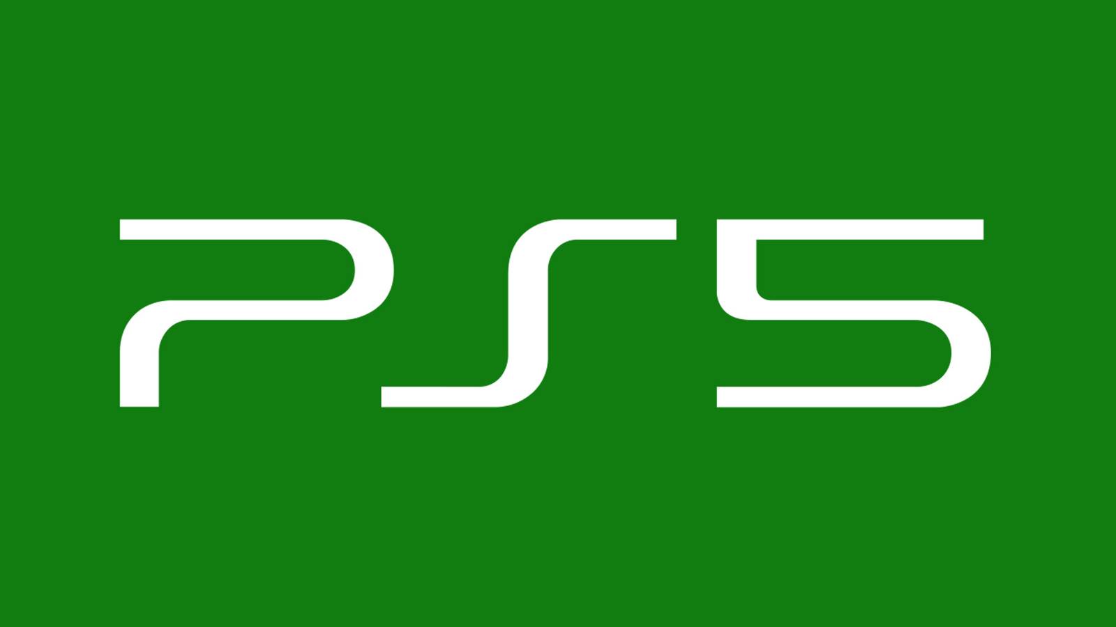 PS5 white logo on Xbox green background