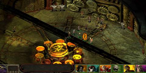 the party from planescape exploring