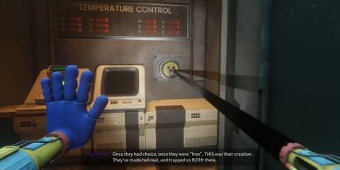 Pulling the Plug from the Terminal in Morgue Place Poppy Playtime Chapter 4