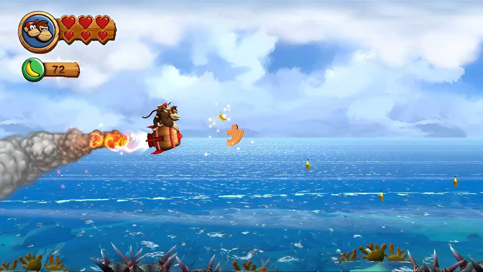 Image of the second puzzle piece in Peaceful Pier in Donkey Kong Country Returns HD