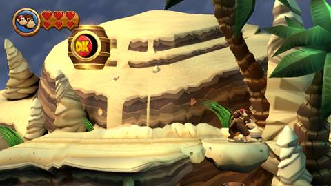 Image of the location of puzzle piece 5 in Donkey Kong Country Returns HD
