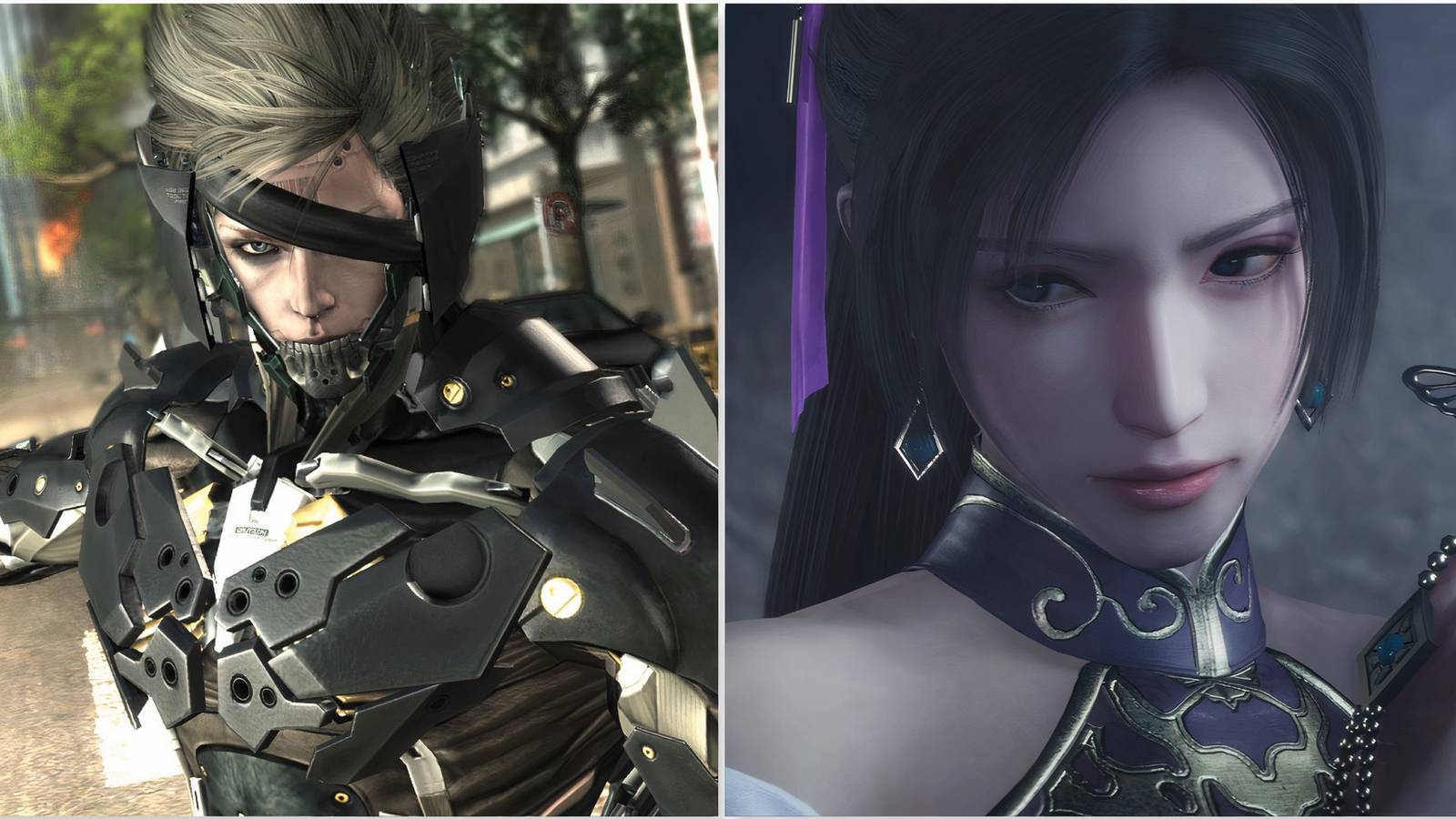 Raiden in Metal Gear Rising Revengeance and Diaochan in Dynasty Warriors Origins