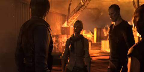 leon, helena, sherry and jake together