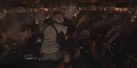 jake and sherry in a chase scene in resident evil 6