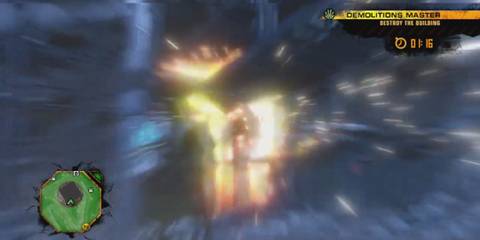 Red Faction Guerrilla big explosion on a building