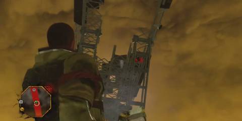 Red Faction Guerrilla destroying a bridge