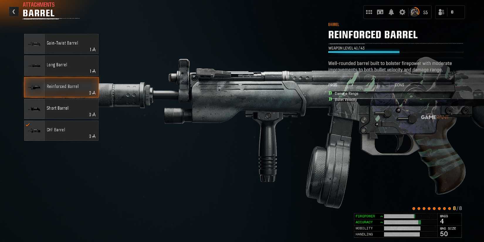 Reinforced Barrel Attachment in Black Ops 6 Zombies 