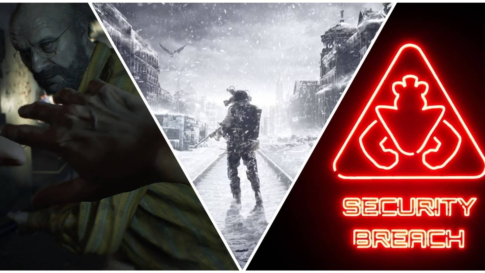 Resident Evil 7 Metro Exodus FnaF Security Breach