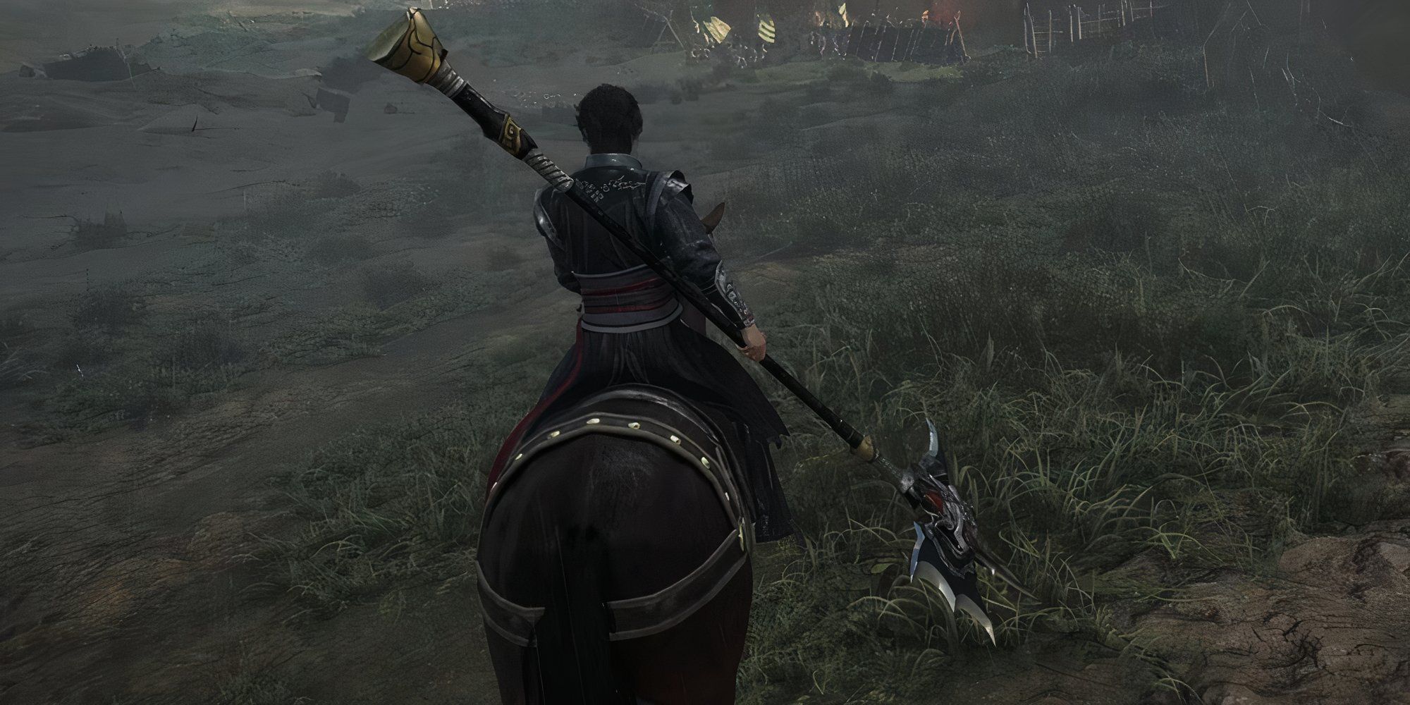 Riding a horse with the Halberd in Dynasty Warriors Origins