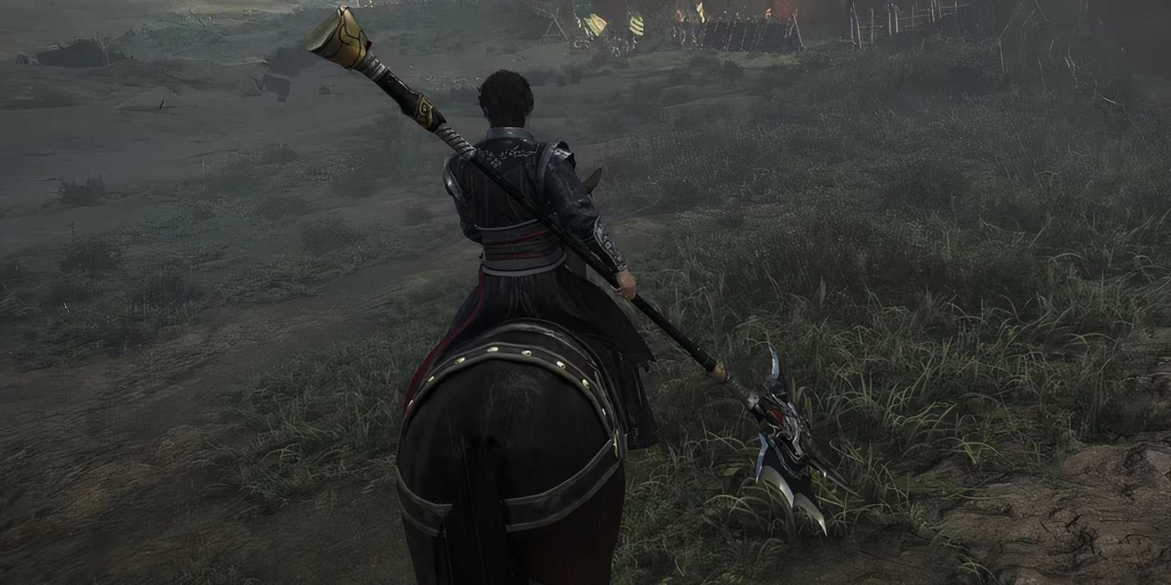 Riding a horse with the Halberd in Dynasty Warriors Origins