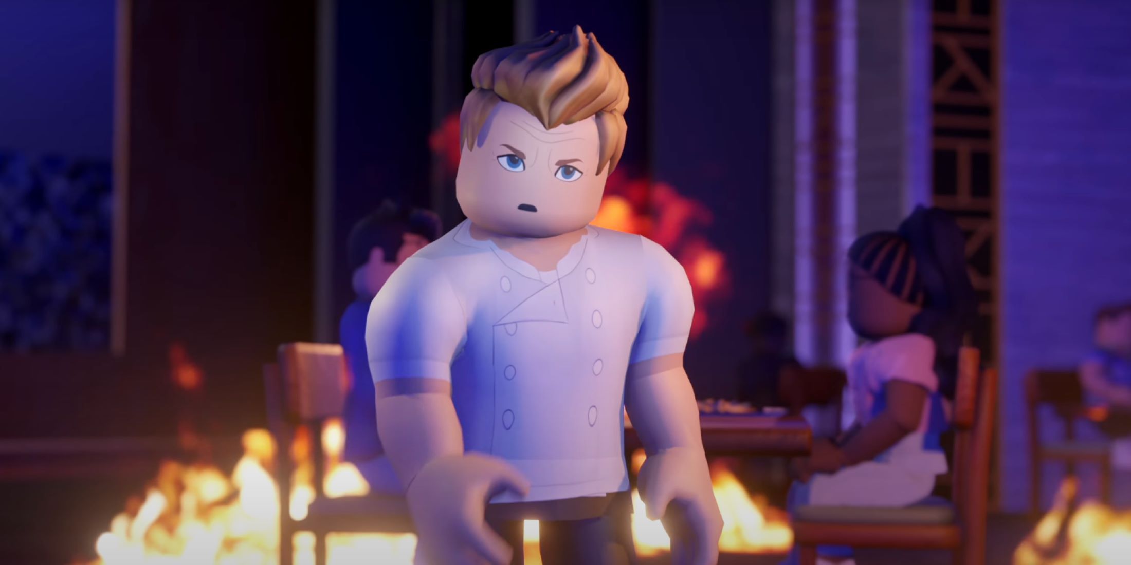 gordon ramsay in a roblox restaurant