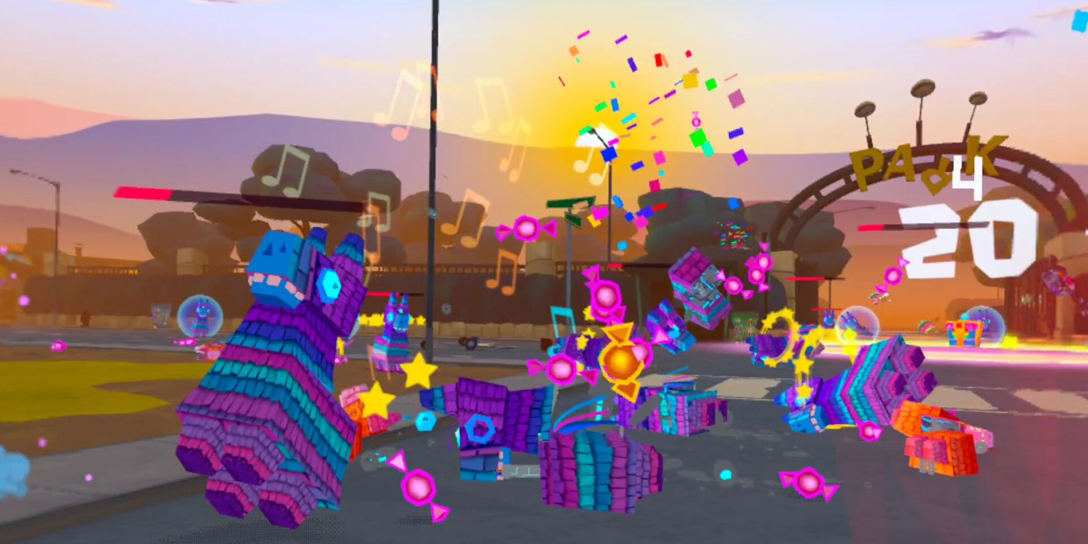 Rogue Piñatas VRmageddon enemies