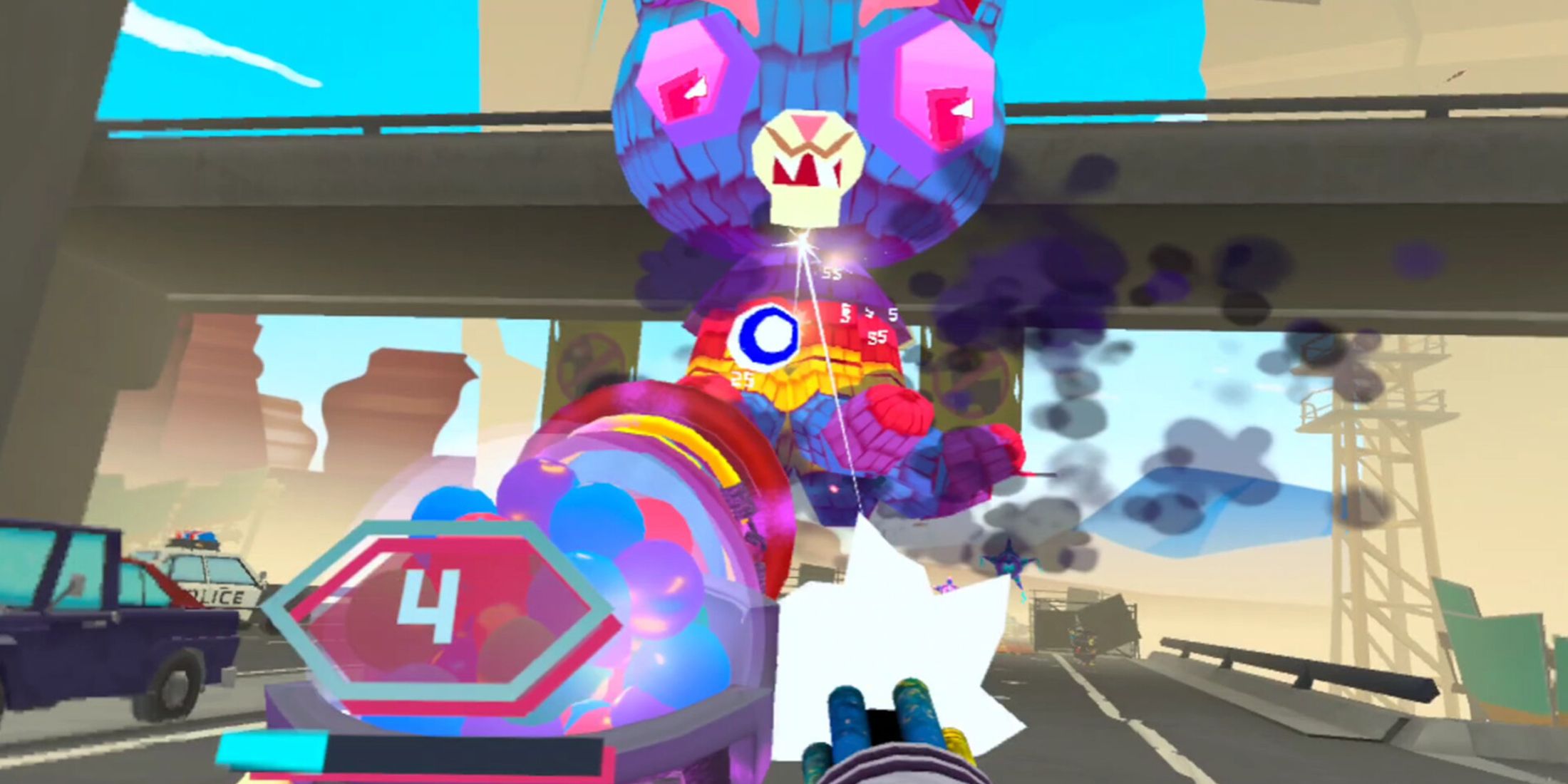 Rogue Piñatas VRmageddon large enemy