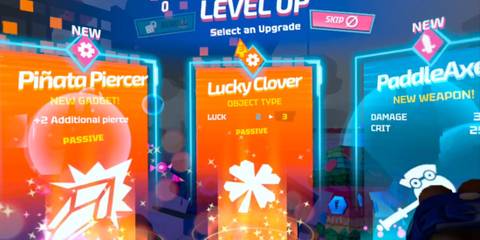 Rogue Piñatas VRmageddon level up