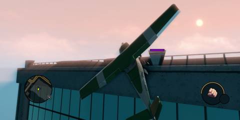 Saints Row 3 Plane On Skyscraper