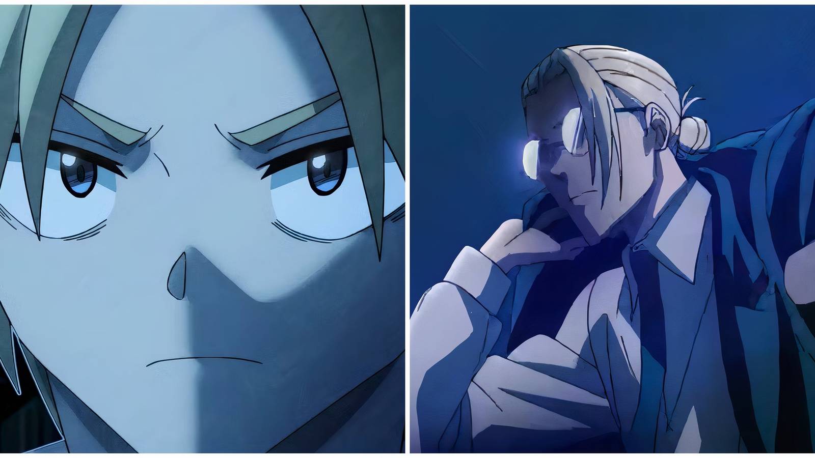 Split image of Shin and Sakamoto in Sakamoto Days