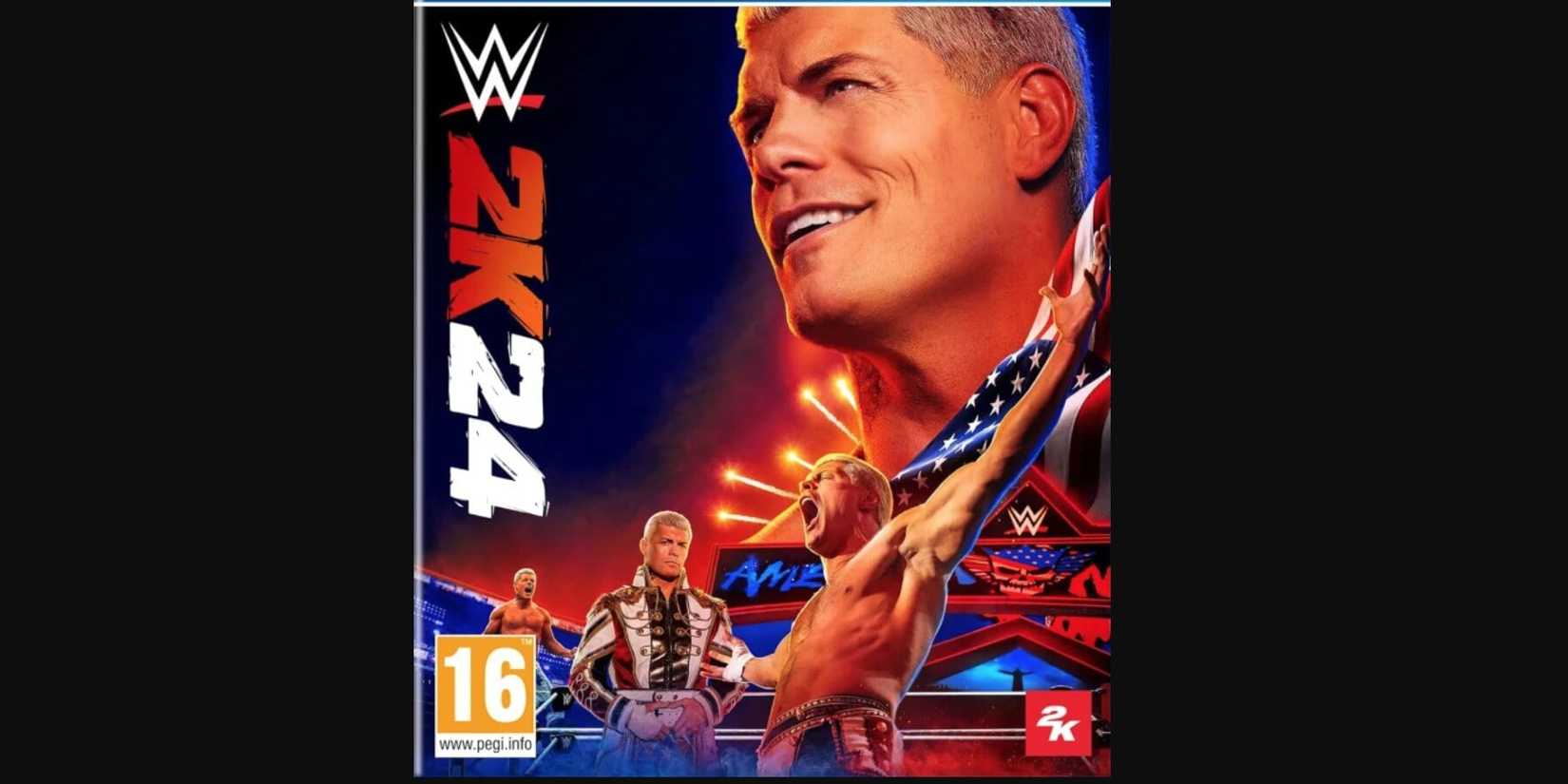 Cody Rhodes on the cover of WWE 2K24