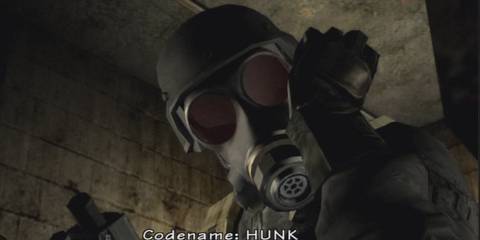 Hunk speaking through a radio 