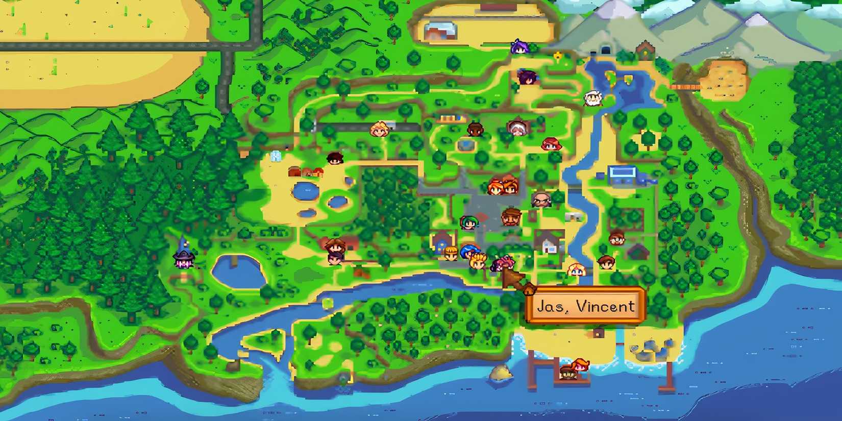 Stardew Valley - NPC Map Icons