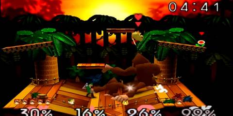 Super Smash Bros 64 Giant Donkey Kong Battle