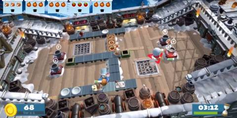 chefs in the ship kitchen