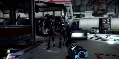 Morgan engaging aliens