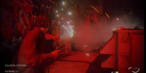 Alan fighting the dark creatures