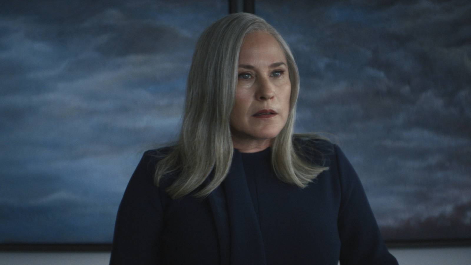 Harmony Cobel (Patricia Arquette) in her office in Severance season one